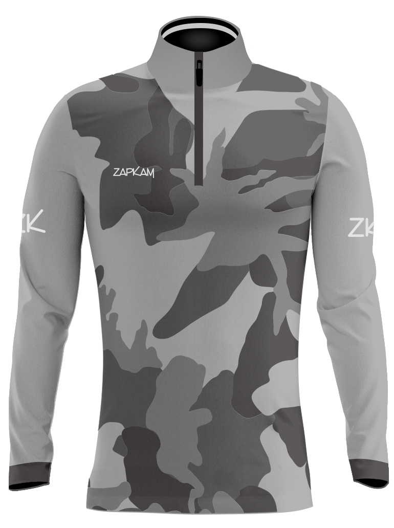 Camouflage Sublimated Quarter Zip Training Tops